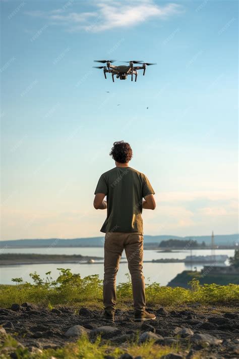 Person flying a drone in a beautiful outdoor setting, emphasizing the joy of drone piloting