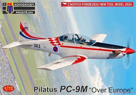 Pilatus PC-9M aircraft on the flight line, highlighting its sleek design and compact airframe.