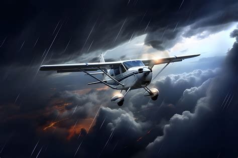 pilot flying cessna 182 in cloudy weather over mountainous terrain