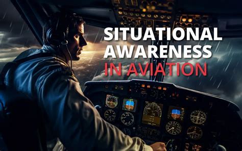 pilot maintaining situational awareness in cockpit
