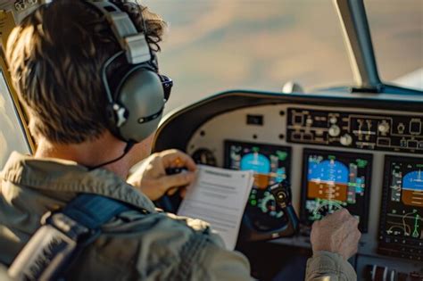 pilot reviewing digital flight documents on smartphone