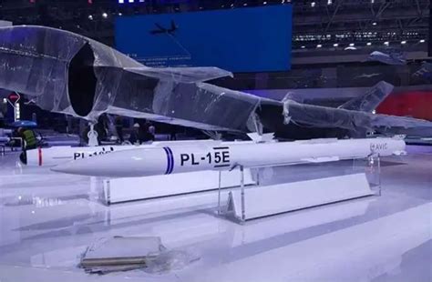 PL-15 air-to-air missile mounted on static display J-10C underwing pylon