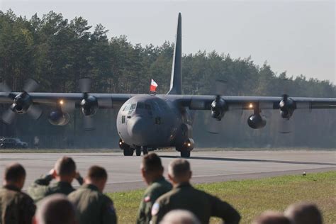 Polish Air Force logistics crew during multinational exercise in Europe