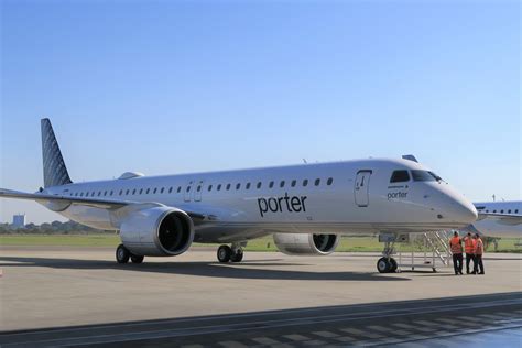 Porter Airlines Embraer E195-E2 Montreal Vancouver transcontinental flight