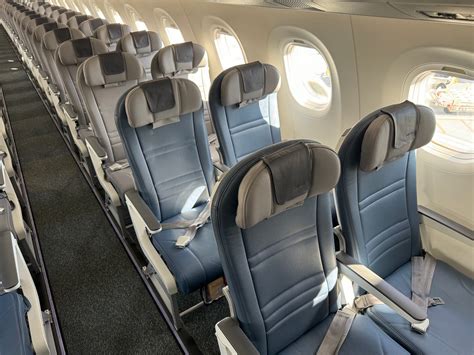 Porter cabin interior showing PorterReserve seats and onboard service