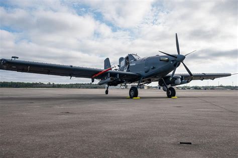 Pratt Whitney PT6A-67F turboprop engine and 118 inch propeller on OA-1K Skyraider II