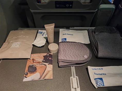 premium economy amenity kit pouch design close-up