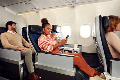 premium select cabin on delta a330neo during inflight service
