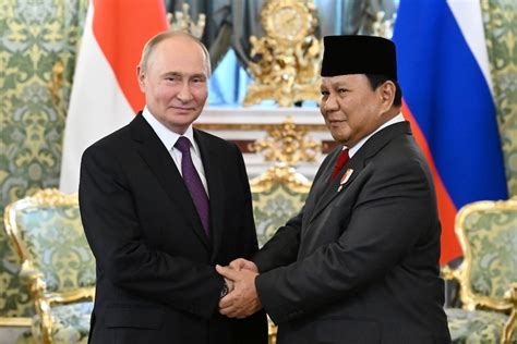 President Prabowo Subianto and President Vladimir Putin meeting at Kremlin Palace on bilateral defense talks
