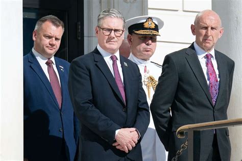 Prime Minister Keir Starmer and Defence Secretary John Healey aboard Vanguard-class submarine