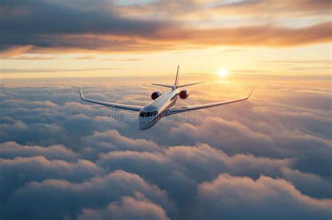 private business jet flying above thunderstorms and high cloud tops at FL450