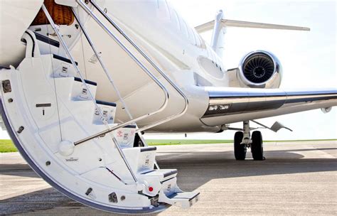 Private jet passengers boarding discounted empty leg charter flight