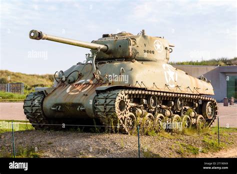 privately restored WWII M4 Sherman tank displayed at military heritage event