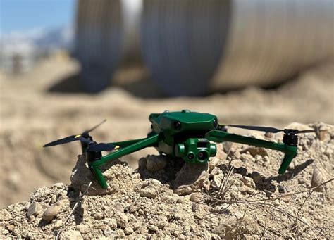 professional drone operator flying anzu raptor over construction site