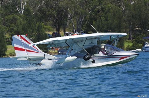 Progressive Aerodyne SeaRey soaring above coastal waters