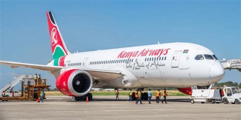 Project Kifaru strategy document with cargo growth metrics on desk of Kenya Airways executive