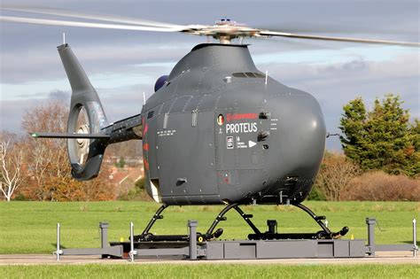 Proteus autonomous helicopter prototype during flight testing