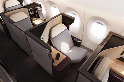 Qantas A350 business class suite with privacy door