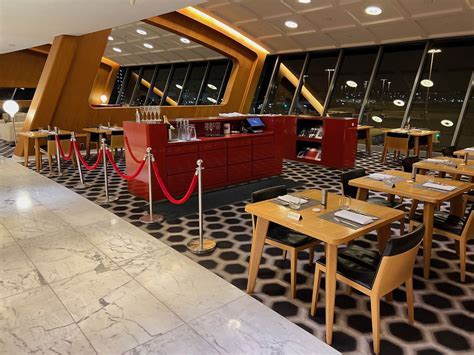 Qantas First Lounge interior at Sydney International Airport