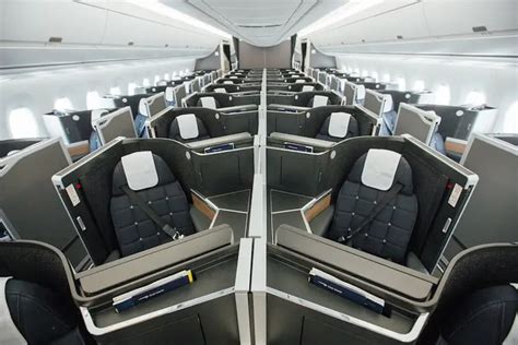 qatar airways airbus a350 business class cabin with high ceiling