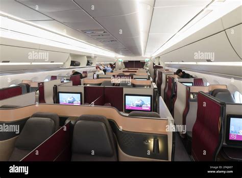 Qatar Airways Airbus A350 premium cabin interior