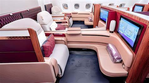Qatar Airways Airbus A380 first class suite and onboard lounge