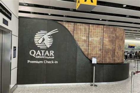Qatar Airways premium check in counters at Hamad International Airport