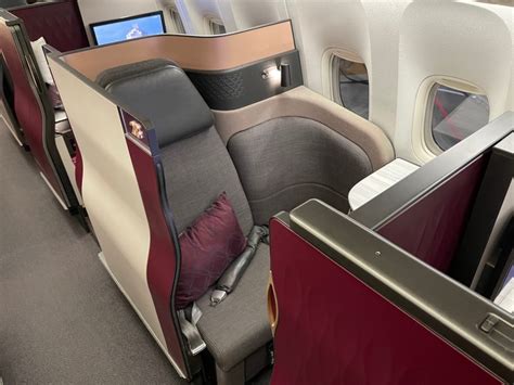 Qatar Airways Qsuite business class with sliding door closed