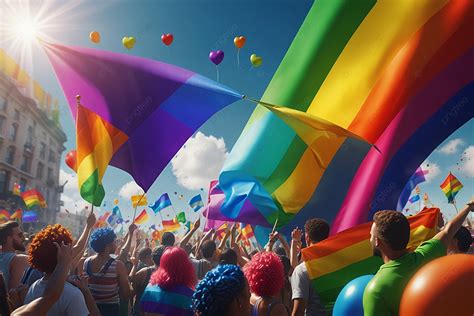 Queer youth dancing with rainbow flags during OUTLOUD Boston night set