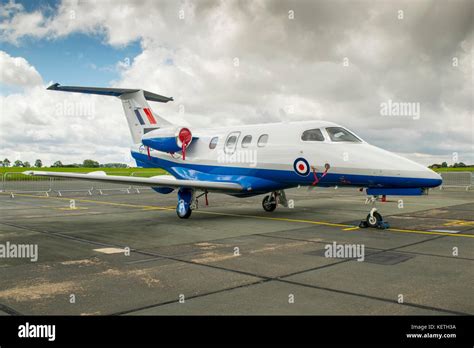 RAF Cranwell flight training with Embraer Phenom T1 and Grob Prefect T1 aircraft in formation