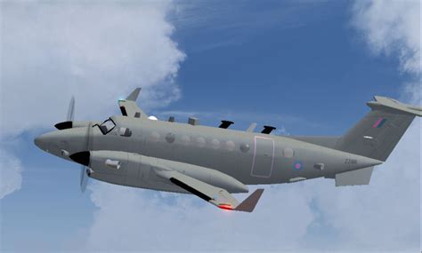 RAF Shadow R1 King Air 350 surveillance aircraft in flight
