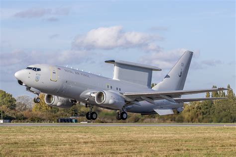 RAF Wedgetail parked at Waddington ahead of operational rollout
