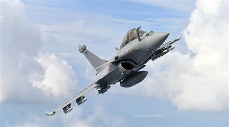 rafale f4.3 undergoing night flight test during RAU campaign at istres air base