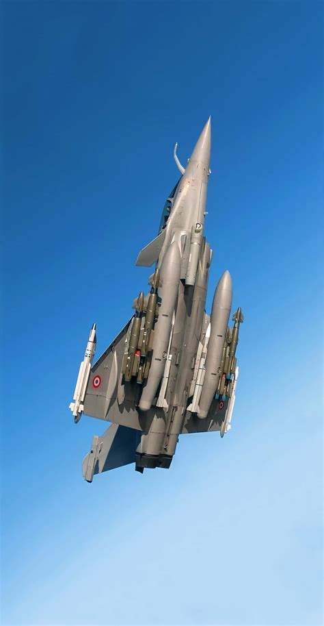 Rafale fighter jet in mid-air