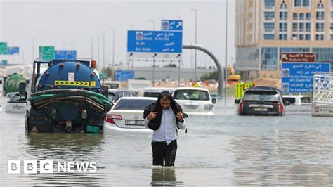 Rain flooding Dubai airport tarmac during April storms