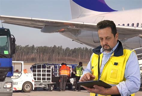 ramp agent supervisor reviewing aircraft dispatch plan at Toronto Pearson International Airport