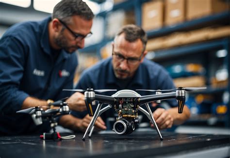 Reaper drone technician performing maintenance on engine assembly at forward airbase