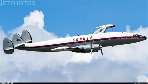 restored Lockheed Super Constellation museum aircraft flying
