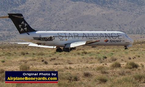 retired regional jets parked at Kingman Airport Arizona