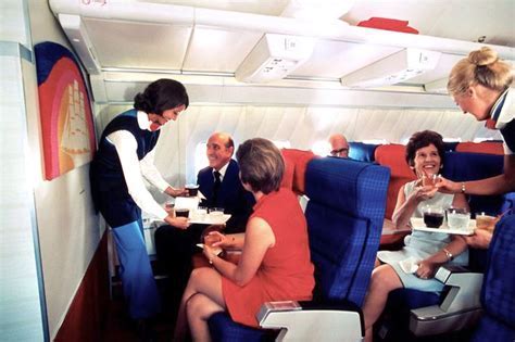 retro pan am economy cabin recreated in immersive flight experience set