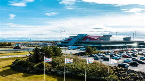 reykjavik keflavik international airport exterior during summer travel season