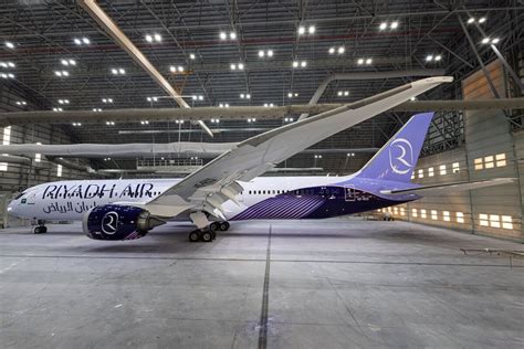 Riyadh Air Boeing 787-9 Dreamliner arrival ceremony at King Khalid International Airport Riyadh