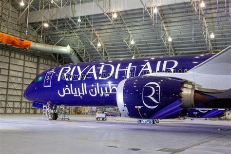 Riyadh Air Boeing 787-9 during test operations in Charleston