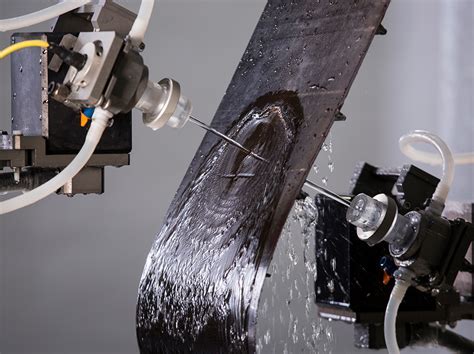 robotic ultrasonic scanner inspecting composite fuselage panel with AR overlay