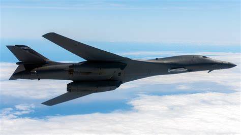 Rockwell B-1B Lancer USAF supersonic bomber low altitude training