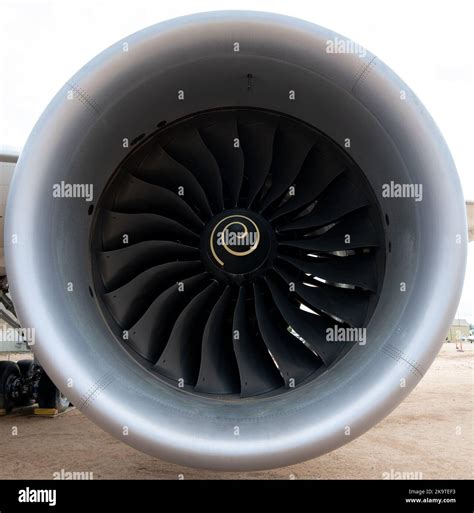 Rolls-Royce Trent 1000 engine being prepared for mounting on a Boeing 787 Dreamliner wing
