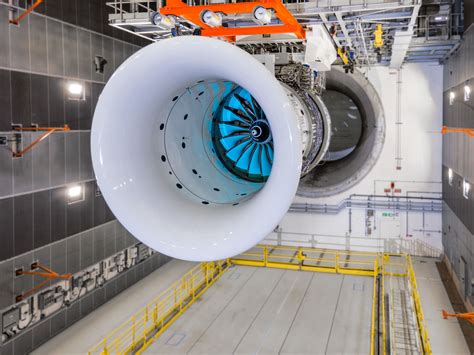 Rolls Royce UltraFan demonstrator engine during ground testing