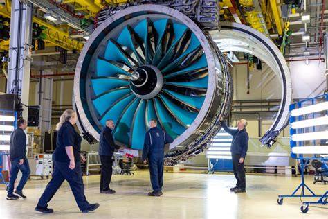 Rolls-Royce UltraFan engine demonstrator at aerospace testing facility