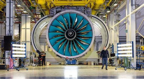 Rolls-Royce UltraFan engine during ground testing in Derby, UK