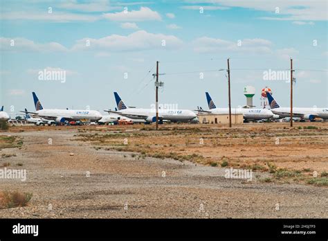 Roswell International Air Center aircraft storage facility New Mexico desert